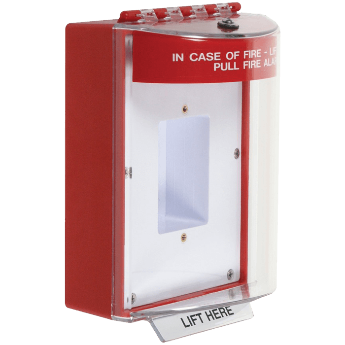 Universal Stopper without Horn - Surface Mount - Sealed Mounting Plate - Fire Label STI13410FR RS S…