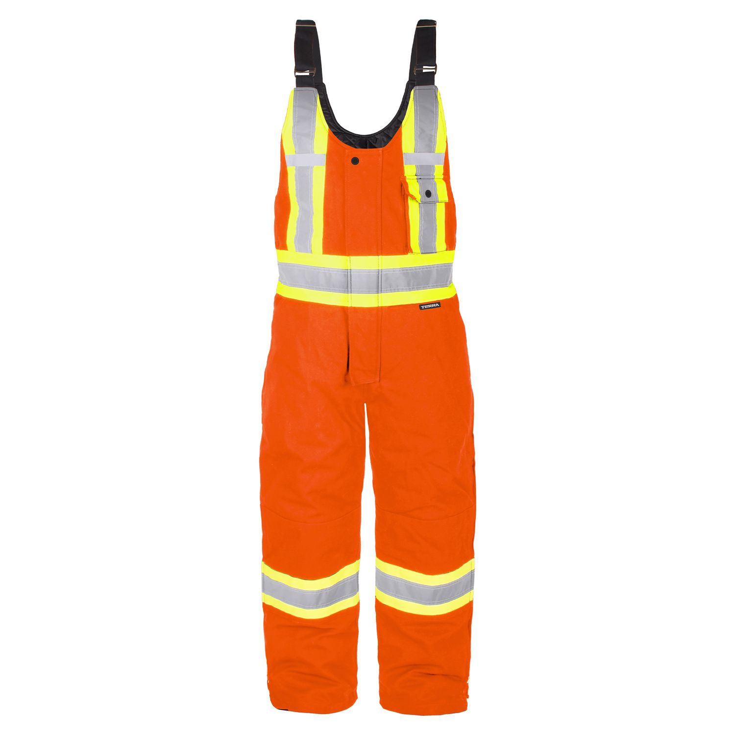 Terra Hi-Vis Insulated Lined Canvas Overall - RFLT Band 116569 Groupe BBH