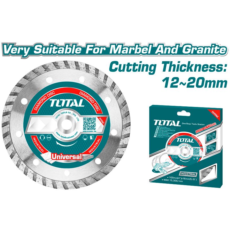 4 1/2"X7/8" Industrial Turbo Diamond Disc TAC2131151 Total Tools Canada