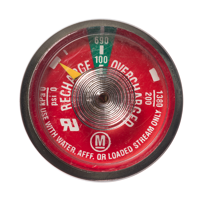 100 lb Water - Foam and Loaded Stream Gauge c/w O-ring OFG100P RS Steel