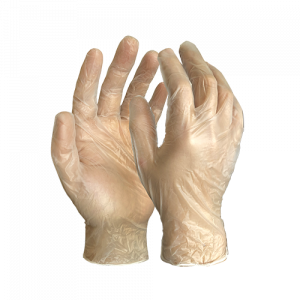 Clear Vinyl Powder Free Gloves Box of 100 | 4mil Thickness | Diamond HP8804C Diamond