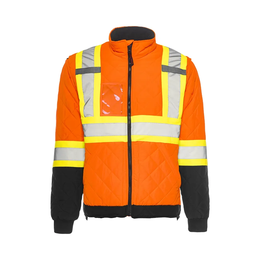 Hi-Vis Quilted Freezer Jacket - Extra Small TJ1OB Ground Force