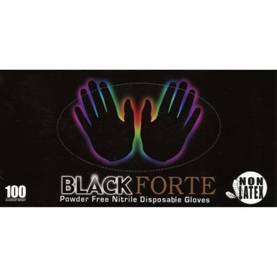 Viking Black Nitrile Black Forte 100Ct | 6 mil Fingertip Thickness 34605 Viking