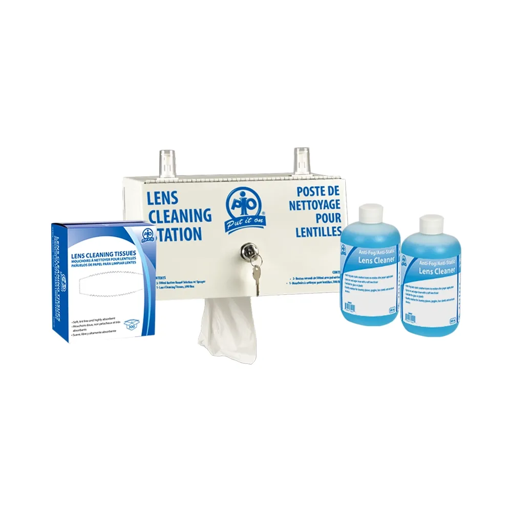 Lens Cleaning Station - Heavy-Duty Metal - Key &amp; Lock 200010 WASIP