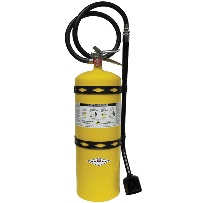 30 lb. Amerex Class D Extinguishers (Salt) with Wall Hanger and Metal Fires B570X RS Steel
