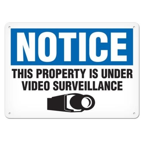OSHA Safety Sign | Notice Property Video | INCOM SS4029 INCOM