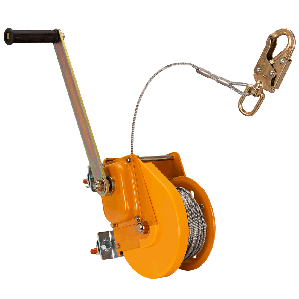 Confined Space Kit - Replacement 65' Man Winch with 3/16" (5 MM) Cable and Swivel Hook MW-13401-65 …