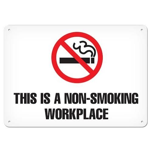 OSHA Safety Sign | Non Smoking Work Place | INCOM SS5063V, SS5063A, SS5063P, SC5063V, SC5063A, SC50…