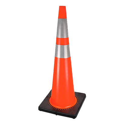 36" (91.4 cm) Premium PVC Flexible Safety Cone | Pioneer 186   Safety Supplies Canada