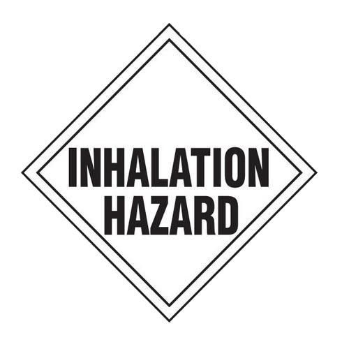 10.75" ? 10.75" Truck Placards "Inhalation Hazard" (Pack of 100 pcs) TT941 INCOM