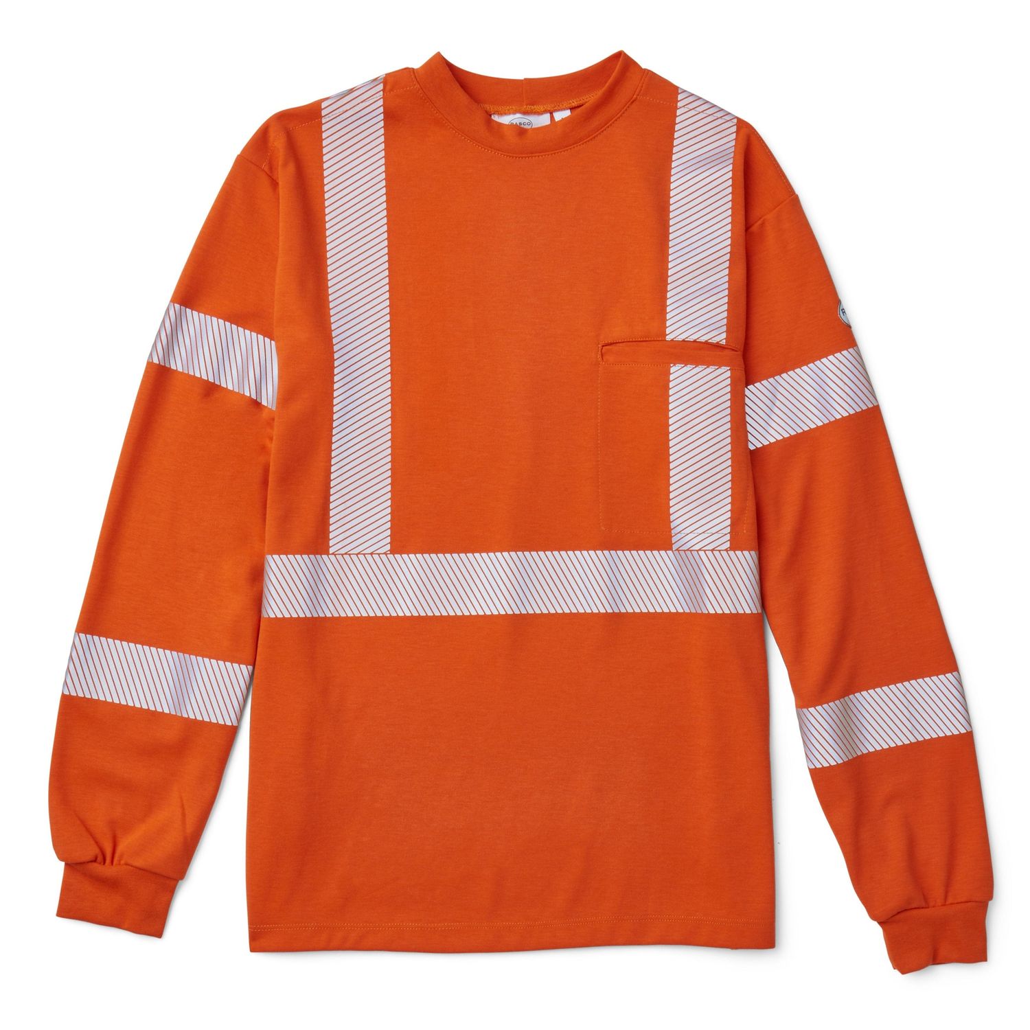 FR Hi Vis Inherent Orange T-Shirt with CSA Segmented FR0337OH Rasco FR