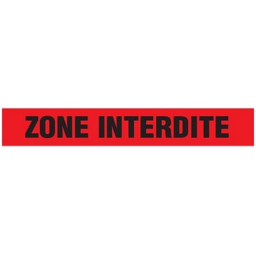 ZONE INTERDITE Dispenser Boxed Barricade Tape - Red BT1073DB INCOM