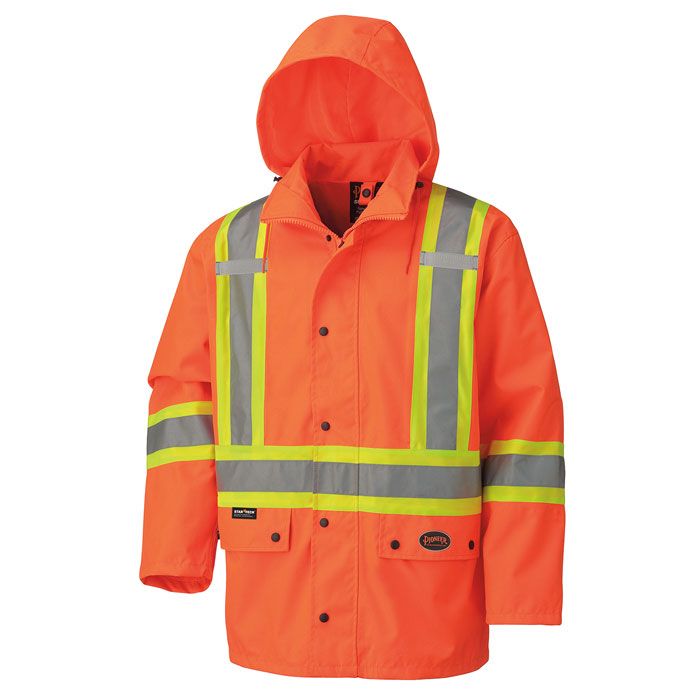 Hi-Vis 100% Waterproof Rain Jacket | Pioneer 5575A/5585A/5585BK Pioneer