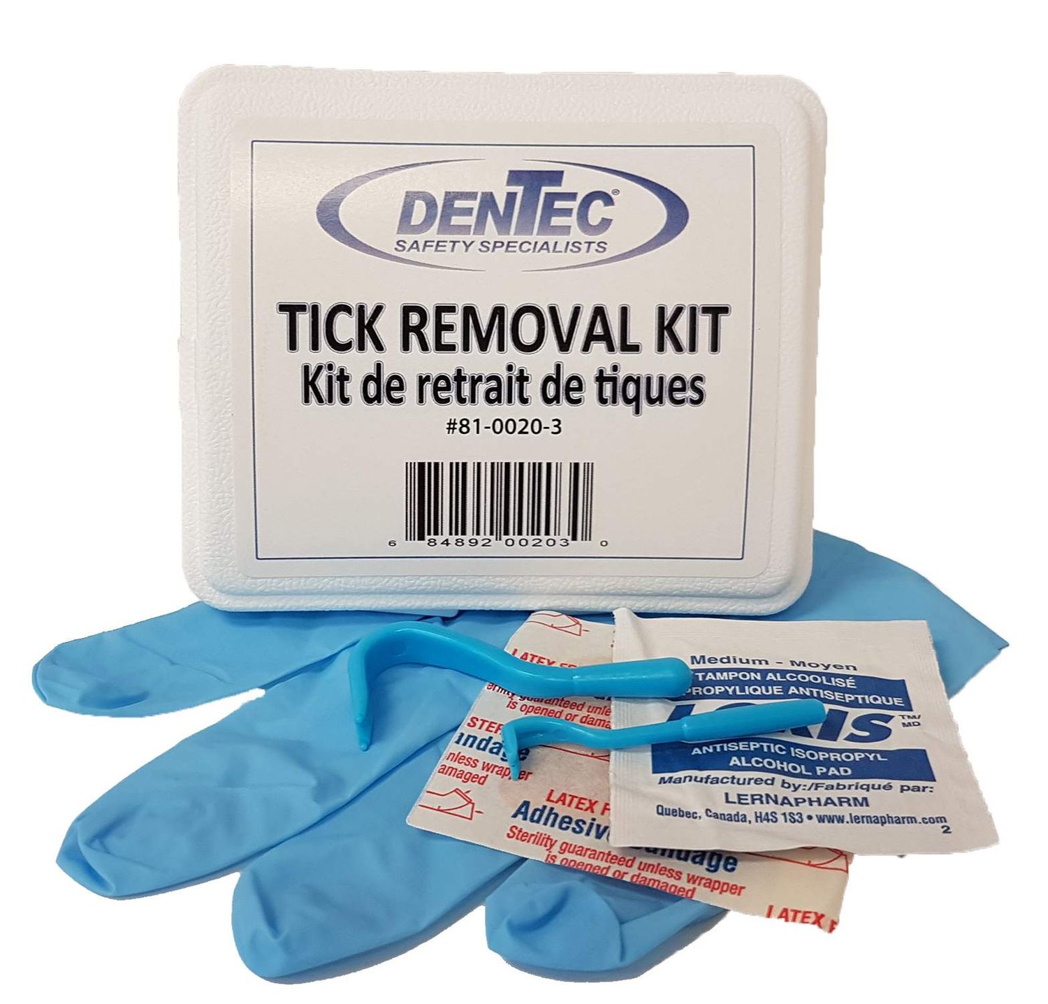 Tick Removal Kit In Plastic Promo #1 Box 81-0020-3 Dentec Safety