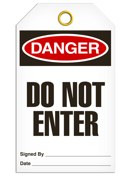 Danger - Do Not Enter  | Pack /25 | INCOM TG1039 INCOM