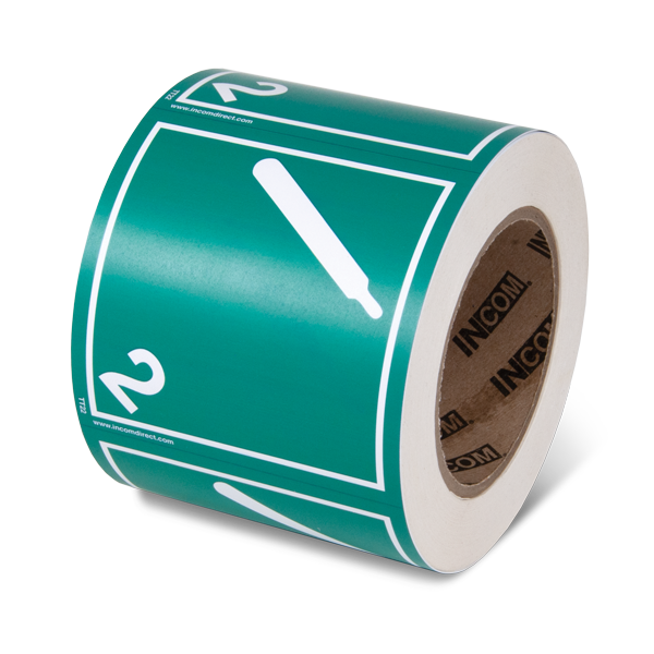 Class 2.2 TDG Label - Non-Fammable &amp; Non-Toxic Gases TT22 INCOM