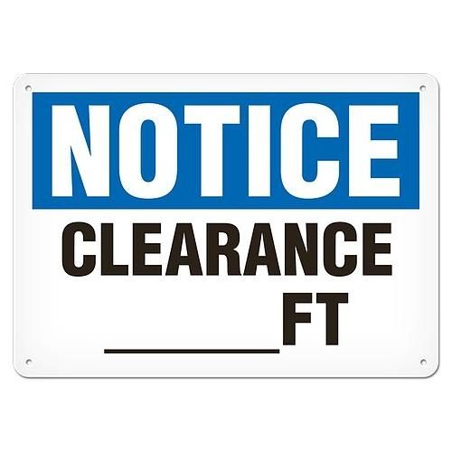 OSHA Safety Sign | Notice Clearance  | INCOM SS4004 INCOM
