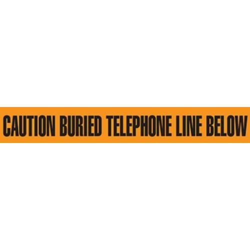 3" CAUTION BURIED TELEPHONE LINE BELOW Utility Barrier Tape UT3304 INCOM