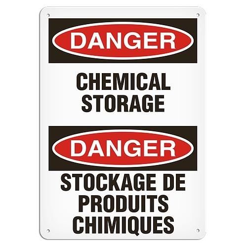 OSHA Safety Sign | Danger E/F Chem Str  | INCOM SS6002V, SS6002A, SS6002P, SC6002V, SC6002A, SC6002…