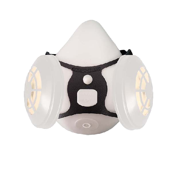 Comfort-Air 400NxMD Complete with N95 Filters White Elastomeric Rubber without Exhalation Valve 15R…
