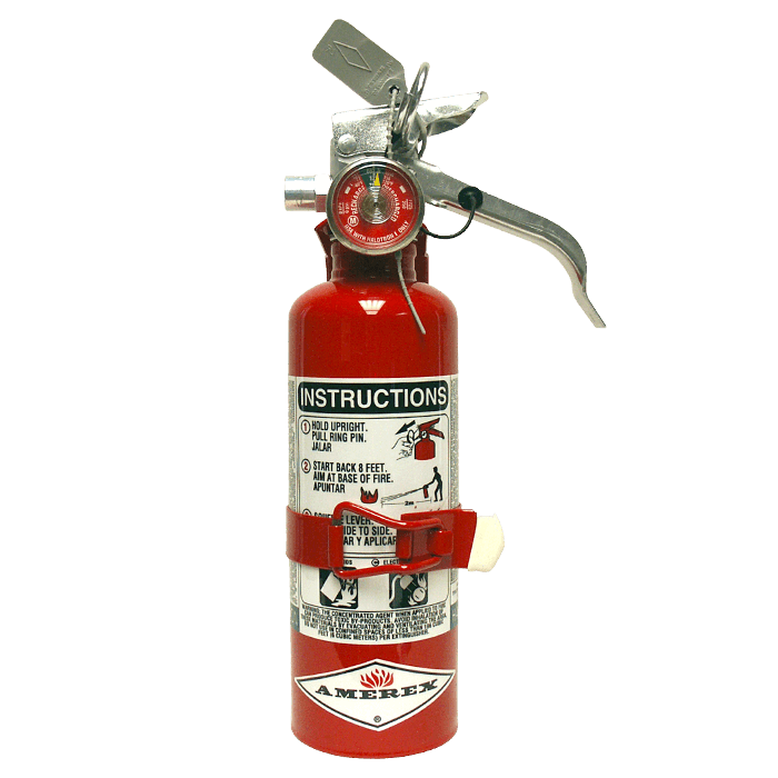 Amerex Halotron Extinguishers with Wall Hook/Vehicle Bracket A384T/397/398/B385TS/B386T RS Steel