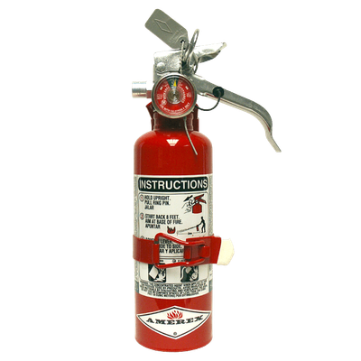 Amerex Halotron Extinguishers with Wall Hook/Vehicle Bracket A384T/397/398/B385TS/B386T RS Steel