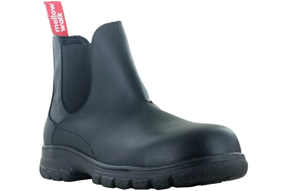 Maddy Women's Double-Gore Leather Safety Boot | Composite Toe  | Mellow Walk 446128BLK/BRN Mellow W…