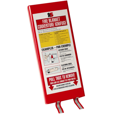 Fiberglass Fire Blanket and Cabinet