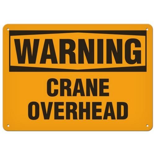 OSHA Safety Sign | Warning Crane Over  | INCOM SS3052V, SS3052A, SS3052P, SC3052V, SC3052A, SC3052P…