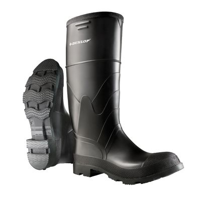 Economy Steel Toe Black Waterproof PVC Work Boots D86622 -11 Dunlop