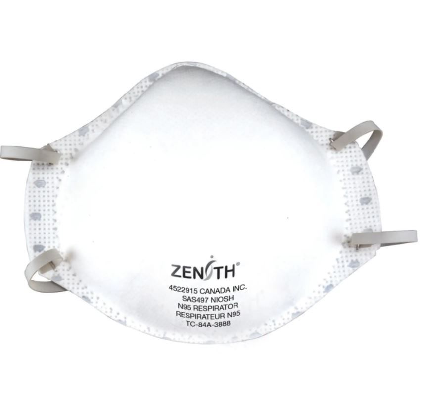 Particulate Respirators N95  | Box of 20 | NIOSH Certified | Zenith SAS497 Zenith