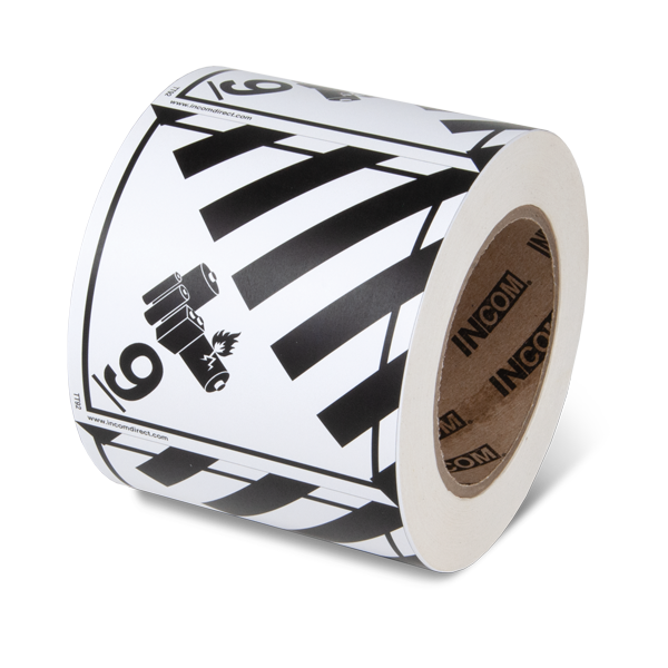 Class 9 Batt TDG Label - Lithium Battery TT92 INCOM