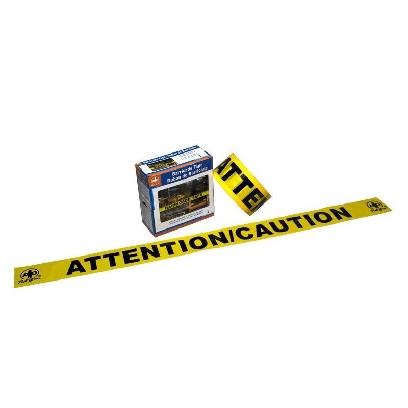 Barricade Tape, Attention/ Caution, Yellow, 3" x 1000ft 57004YV WASIP