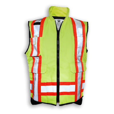 Quilted Poly/Cotton Supervisor Safety Vest BK222LM-Q Big K Clothing
