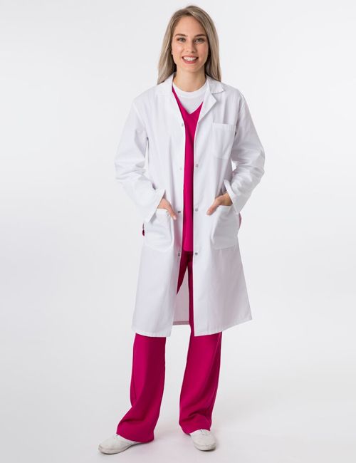 Premium Unisex Full-Length Lab Coat 4500 Green Town