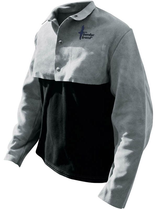 Welding Jacket Qtr Jacket Split Cowhide Pearl Grey (Sold per EACH)
