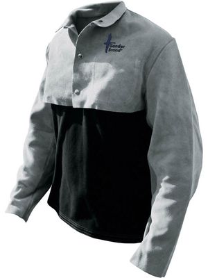 Welding Jacket Qtr Jacket Split Cowhide Pearl Grey (Sold per EACH)