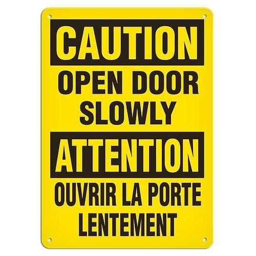 OSHA Safety Sign | Caution E/F Open Dr  | INCOM SS6012 INCOM