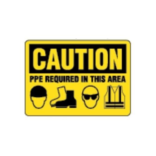 OSHA Safety Sign | Caution PPE Required in This Area | INCOM SS2067 INCOM