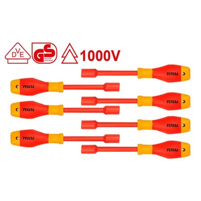 7PCS Insulated Nut Screwdriver Set (VDE Certified) THKISD0701 Total Tools Canada