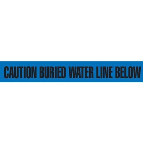 3" CAUTION BURIED WATER LINE BELOW Utility Barrier Tape UT3301 INCOM