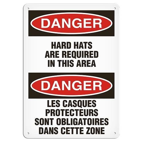 OSHA Safety Sign | Danger E/F Hard Hat  | INCOM SS6006V, SS6006A, SS6006P, SC6006V, SC6006A, SC6006…