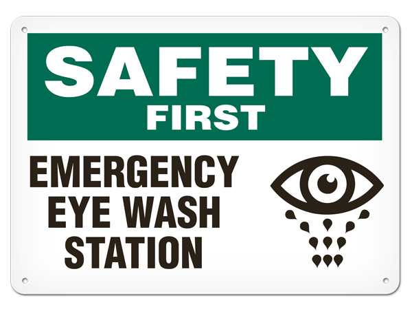 OSHA Safety Sign | Safety Eye Wash Stn  | INCOM SS5004V, SS5004A, SS5004P, SC5004V, SC5004A, SC5004…