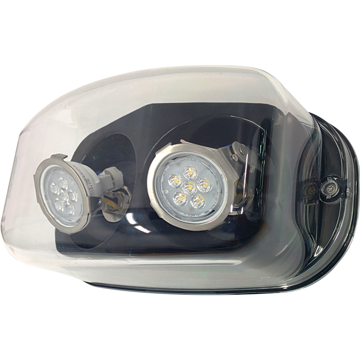 Aimlite RMN "Deluge" Double - LED - Wet Location - Anti Vandal RMN26244WLR/RMN212246WLA RS Steel