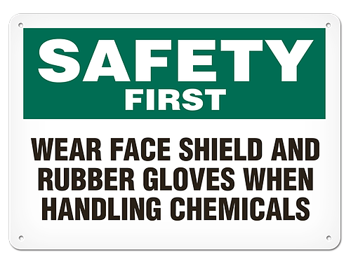 OSHA Safety Sign | Safety Rubber Glove  | INCOM SS5017 INCOM