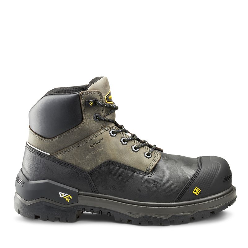 Men's Gantry 6' Waterproof Nano Safety Work Boot | Terra TR0A4T8VBLK/TR0A4T8VGYX Terra
