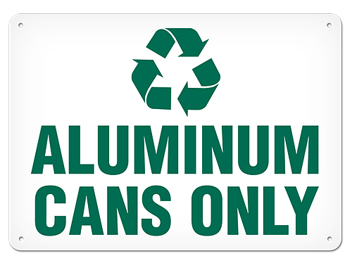 OSHA Safety Sign | Recycle Aluminum Can | INCOM SS5040V, SS5040A, SS5040P, SC5040V, SC5040A, SC5040…