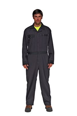 Gateway Workwear 721GF 100% Cotton Coveralls - Button Front 721GFNAVY Ground Force