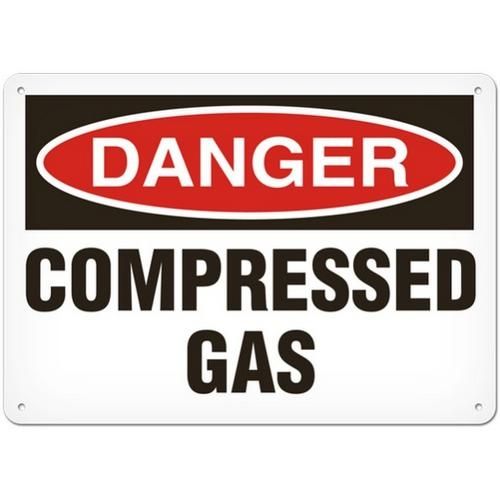 OSHA Safety Sign | Danger Compressed Gas | INCOM SS1133 INCOM