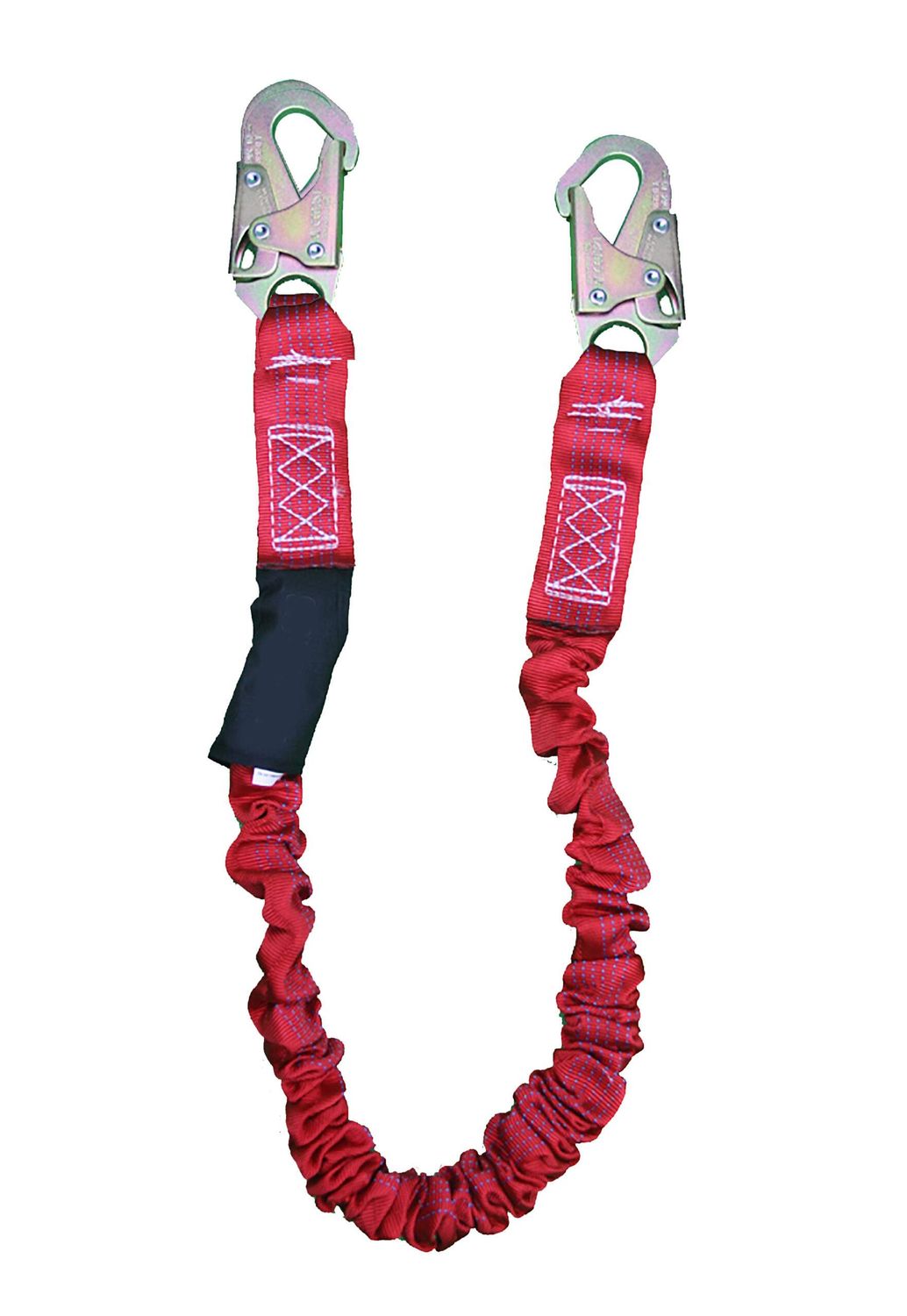 6 Ft Iea Single Leg Internal Energy Absorber Lanyard W/3/4 Hooks 100/255 Lbs
